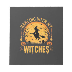 Met Mijn Heksen Halloween-ontwerp (2) Notitieblok