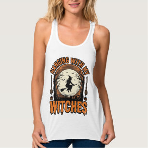 Met mijn heksen hangen Vintage Halloween T-shirt D