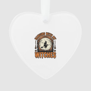 Met mijn heksen hangen Vintage Halloween T-shirt D Ornament