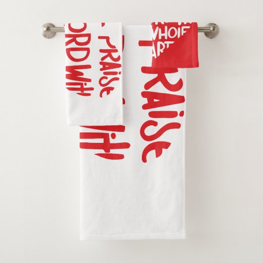 Met mijn hele hart bad handdoek (Insitu)