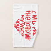 Met mijn hele hart bad handdoek (Handdoek)