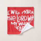 Met mijn hele hart bad handdoek (Wasdoekje)