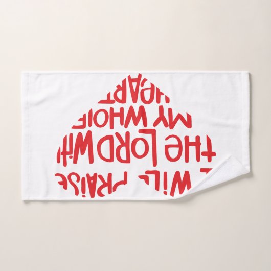 Met mijn hele hart bad handdoek (Handdoek)