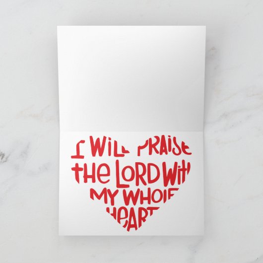 Met mijn hele hart bedankkaart (Binnen)