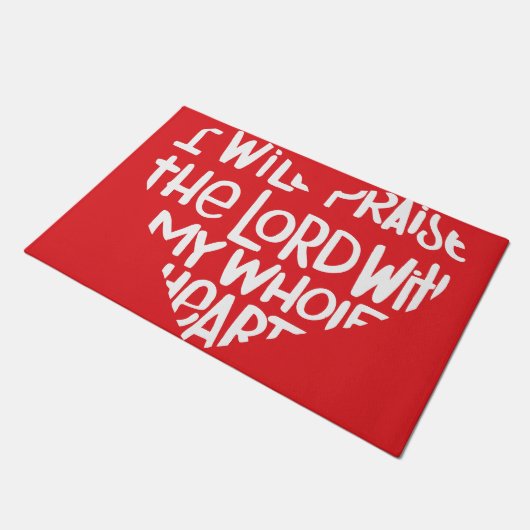 Met mijn hele hart deurmat (Schuin)