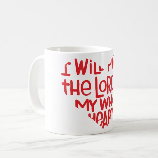 Met mijn hele hart koffiemok (Voorkant links)