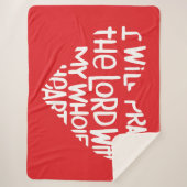 Met mijn hele hart sherpa deken (Voorkant)