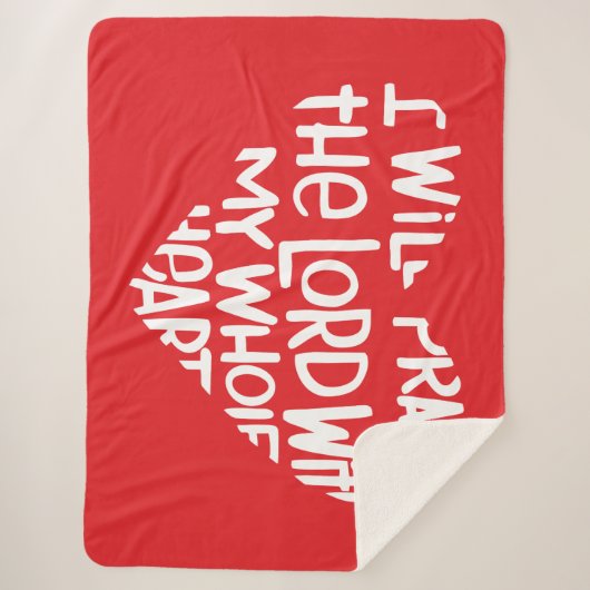 Met mijn hele hart sherpa deken (Voorkant)