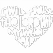 Met mijn hele hart sticker (Voorkant)