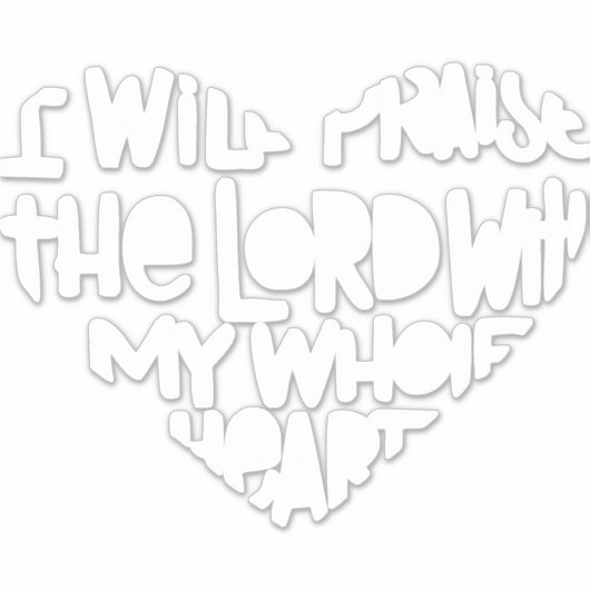 Met mijn hele hart sticker (Voorkant)