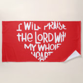 Met mijn hele hart strandlaken (Voorkant)