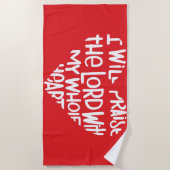 Met mijn hele hart strandlaken (Voorkant)