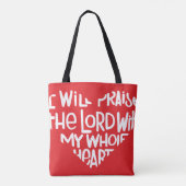 Met mijn hele hart tote bag (Achterkant)