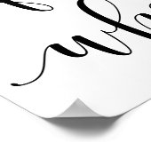 Met mijn hele hart voor mijn hele leven bruiloft poster (Hoek)