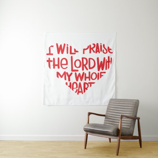Met mijn hele hart wandkleed (In situ)