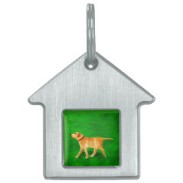 Met mijn hond wandelen huisdieren naamplaatje