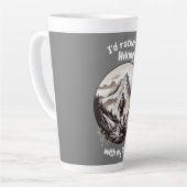 Met mijn hond wandelen latte mok (Linkerhoek)