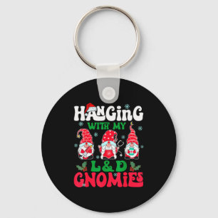 Met mijn L&amp;d Gnomies verpleegster Gnome grappi Sleutelhanger