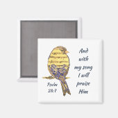 Met mijn lied wil ik hem lof toezwaaien voor Bijbe Magneet (Voorkant / Achterkant)