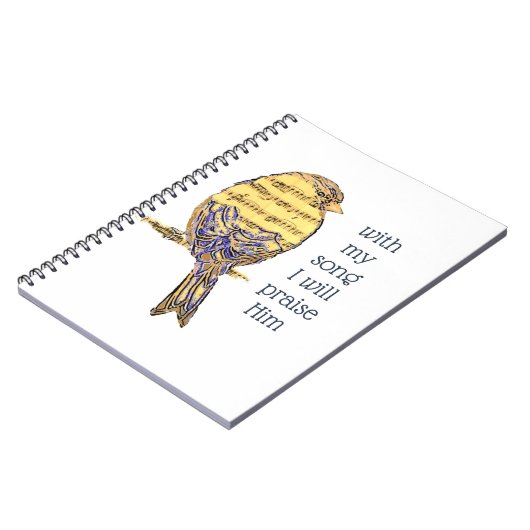 Met mijn lied wil ik hem lof toezwaaien voor Bijbe Notitieboek (Linkerzijde)