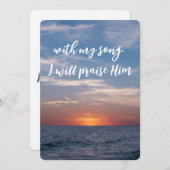 Met mijn lied zal ik Hem de Schrift prijzen (Voorkant / Achterkant)