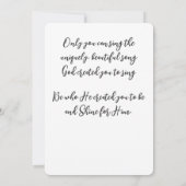 Met mijn lied zal ik Hem de Schrift prijzen (Achterkant)