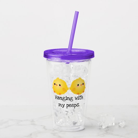 Met mijn piepen, meiden acryl drinkbeker (Achterkant ijs)