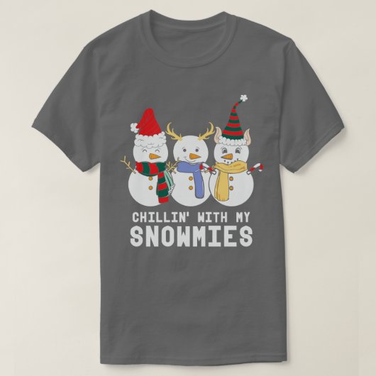 Met mijn sneeuwpoppen 3 t-shirt (Design voorkant)