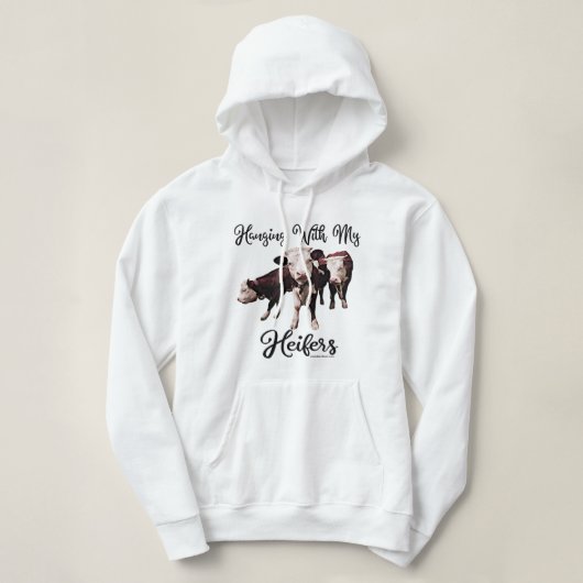 Met mijn vaarzen. Koe. Bull Cowpens SC Migh Hoodie (Design voorkant)