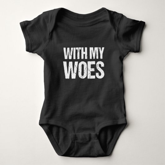 Met mijn Woes grappige baby Romper (Voorkant)