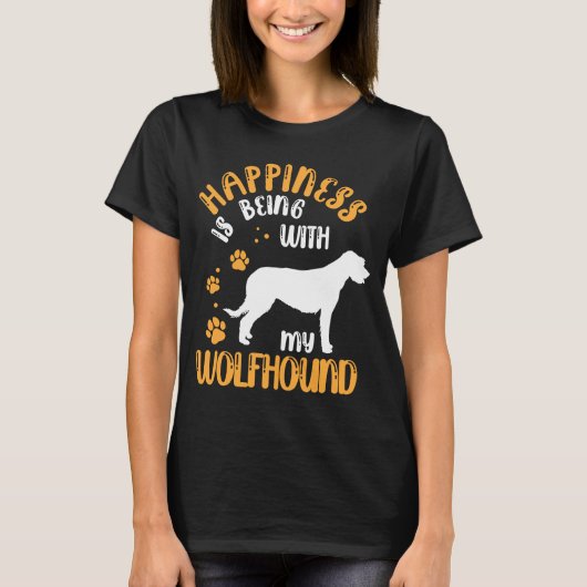 Met mijn Wolfhound Irish Greyhound Irish Wolf T-shirt (Voorkant)