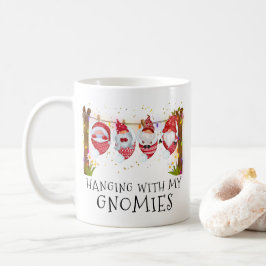Met m'n Gnomen... grappige kerstmonogram Koffiemok