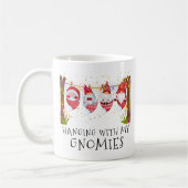 Met m'n Gnomen... grappige kerstmonogram Koffiemok (Links)