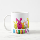 Met m'n pieptentjes die kleurrijke Bunny Rabbits b Koffiemok (Links)