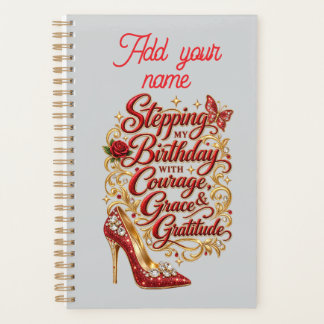 Met moed een verjaardag vieren planner