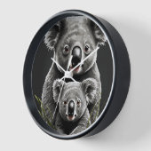 Met moeder en Joey Wall Clock (Hoek)
