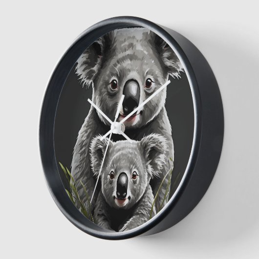 Met moeder en Joey Wall Clock (Hoek)