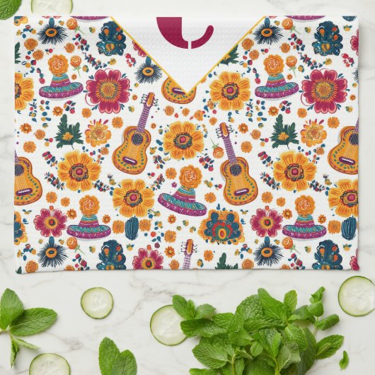 Met monogram Fiesta Handdoek (Gevouwen)