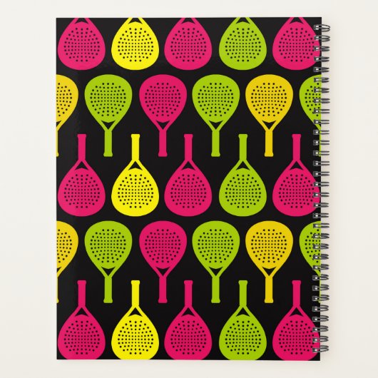 Met monogram padel Neon Rally Planner (Achterkant)