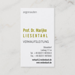 Met Monogram Staand Formaat Visitekaartje