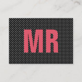 Met monogram visitekaartje (Achterkant)