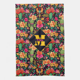 Met monogram Viva la Cocina  Theedoek