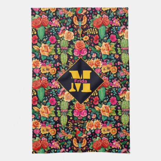 Met monogram Viva la Cocina Theedoek (Verticaal)