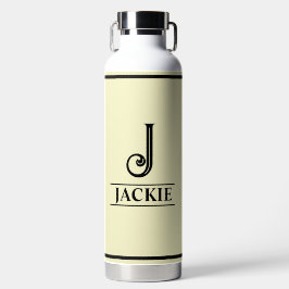 Met monogram waterfles