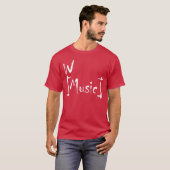 Met Musiche Jammin meisje T-shirt (Voorkant volledig)