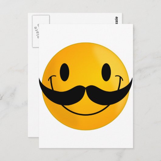met Mustache Briefkaart (Voorkant / Achterkant)