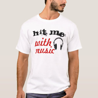 Met muziek t-shirt