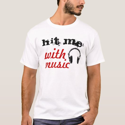 Met muziek t-shirt (Voorkant)