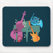 met muziekthema muismat (Voorkant)
