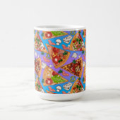 Met naam Grappige pizza plakjes Koffiemok (Center)